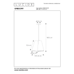 GREGORY - Lampa wisząca - 30495/03/38 Lucide